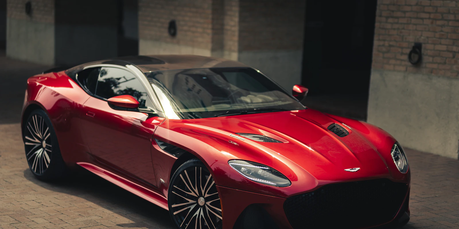Red Aston Martin DBS Superleggera